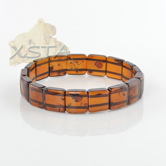 Light cherry Amber cube bracelet